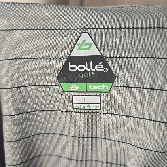 Bolle Men's Gray Striped Polo Shirt - Picture 5 of 7